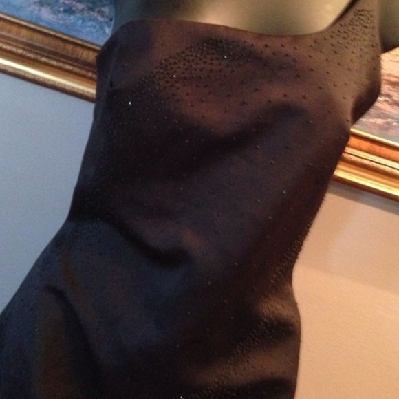 🎉one shoulder maxi  dress🎉front beaded - Picture 3 of 4